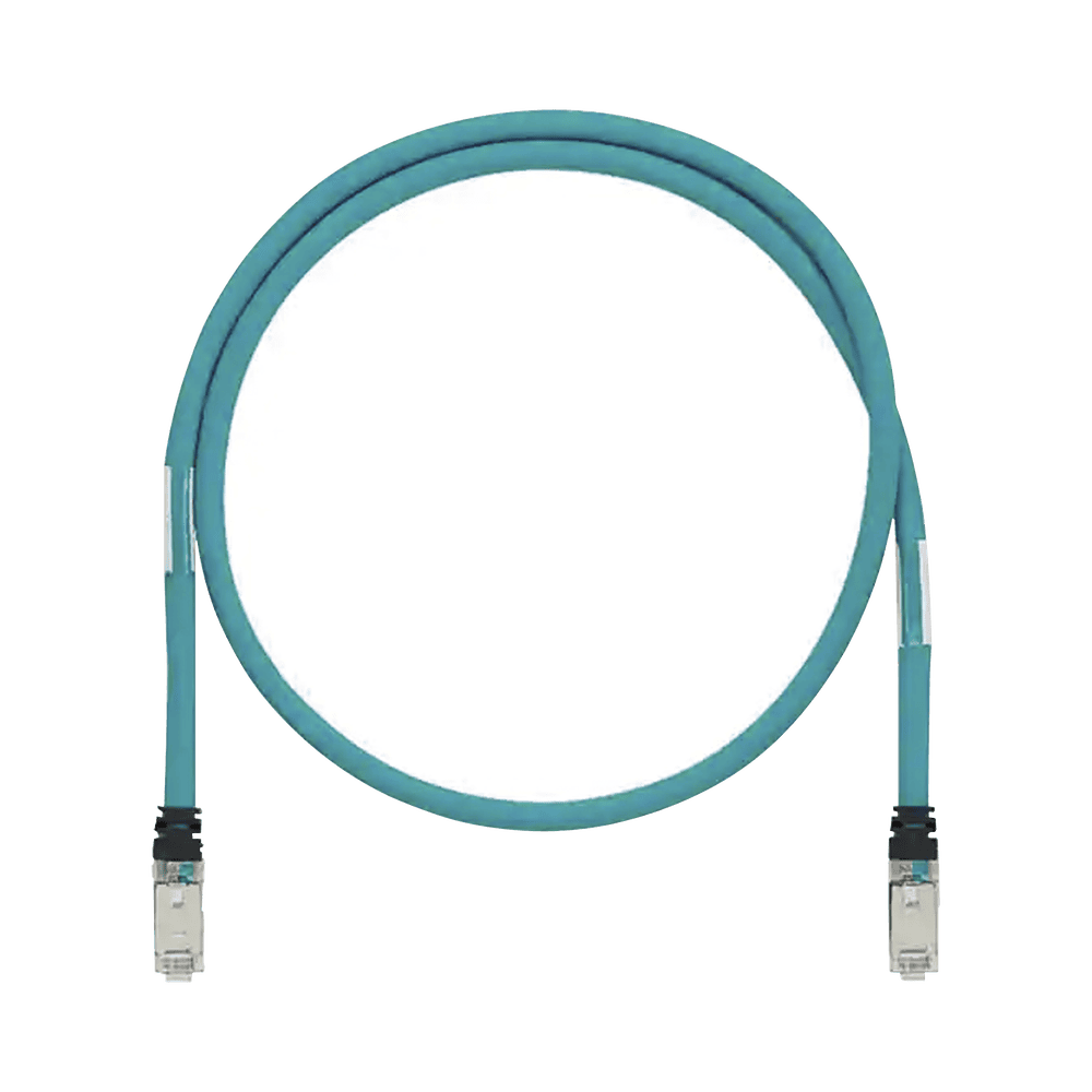 ISTPH6X5MTL-l Patch Cord Cat6A de Grado Industrial 600V, Blindado SF/UTP, Calibre 26 AWG, Color Aqua, 5 Metros (16.40 Pies) ISTPH6X5MTL 1