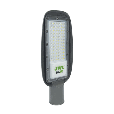 Luminaria LED de 50 W/ 100 - 265 V CA ~50/60 Hz / Fotocelda / Color Blanco/ Dimensiones 160 x 390 x 78 mm / Ángulo de Luz 135°.