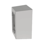 Caja de Pared Superficial de 1 Pieza, Uso Universal con Placas de Pared, con Cinta Adhesiva, Color Blanco JB1DWHA-AD-3-l