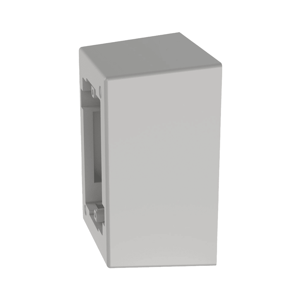 JB1DWHA-AD-3-l Caja de Pared Superficial de 1 Pieza, Uso Universal con Placas de Pared, con Cinta Adhesiva, Color Blanco JB1DWH-A 4