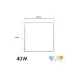 Marco LED Luminoso / 595 x 595 mm / 127 Vca~60Hz / Luz Blanca 6 500 K / 3 000 lm. JLPP40M-LAT-DER-l
