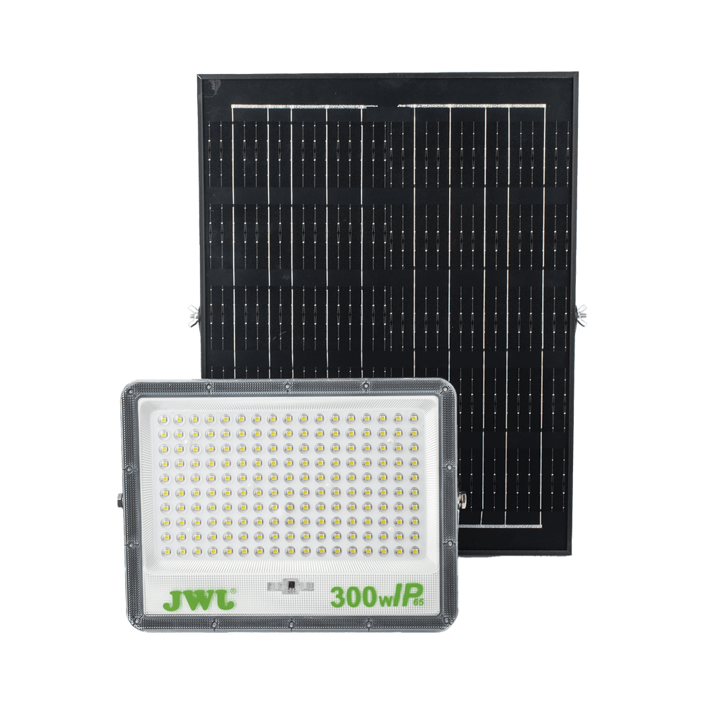 JLRESOL01300N-l Reflector de 300 W con Panel Solar / Batería 3.2 V CD / T.C.C. 6 500 K / IP65. JLRE-SOL-01-300N 1