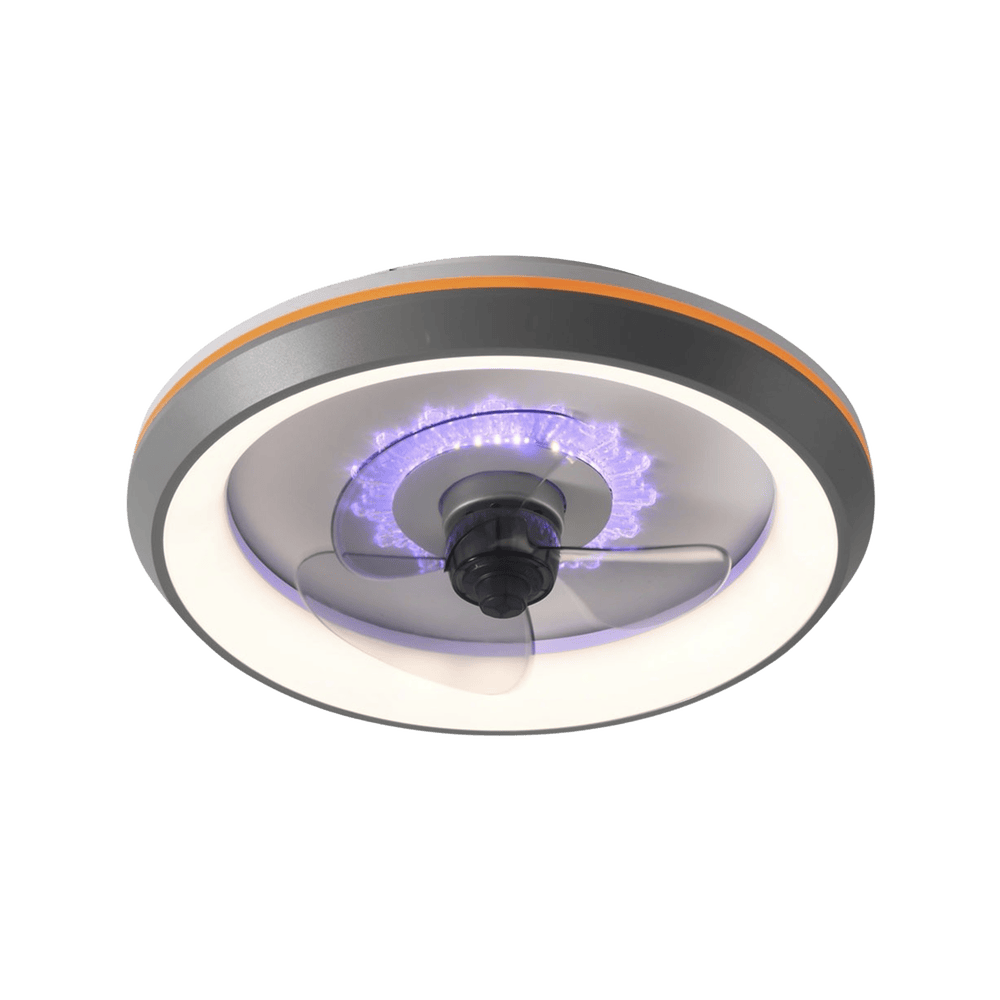 JLV012-l Ventilador de Techo con Luminario LED de 110 V CA 50/60 Hz / 88 W /4500 Lm / 6500 - 4 000 - 2 700 K /6 Tonos de Luz / 500 mm / 6 Velocidades / Dimeable. JLV-012 1