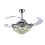 Ventilador de Techo con Luminario LED de 110 V CA 50/60 Hz / 88 W /4500 Lm / 6500 - 4 000 - 2 700 K /3 Tonos de Luz / 1075 mm / 6 Velocidades /No Dimeable. JLV041-l