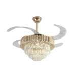 Ventilador de Techo con Luminario LED de 110 V CA 50/60 Hz / 88 W /4500 Lm / 6500 - 4 000 - 2 700 K /3 Tonos de Luz / 1075 mm / 6 Velocidades /No Dimeable. JLV042-l