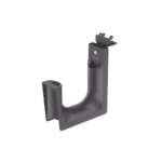 Sujetador STRONGHOLD tipo J (J-Hook), grosor de Brida 1/4", para Viga instalada con Martillo, hasta 46 Cables Cat6, Nylon 6.6 Metal, Color Negro, 1 pieza JP2HBC25RBL20-FRENTE-l