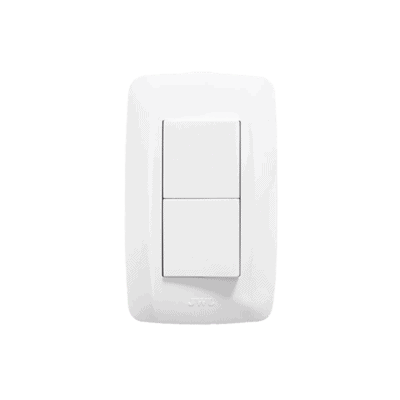Apagador Escalera Doble de 127 v~60 Hz 10 A / Color Blanco.