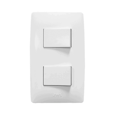 Apagador Doble de 127 V~60 Hz 10 A/ Color Blanco.