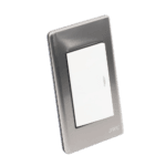 Apagador Sencillo de 10 A 127 V CA ~ 60 Hz / Placa de Acero. JTLE7501-AD-4-l
