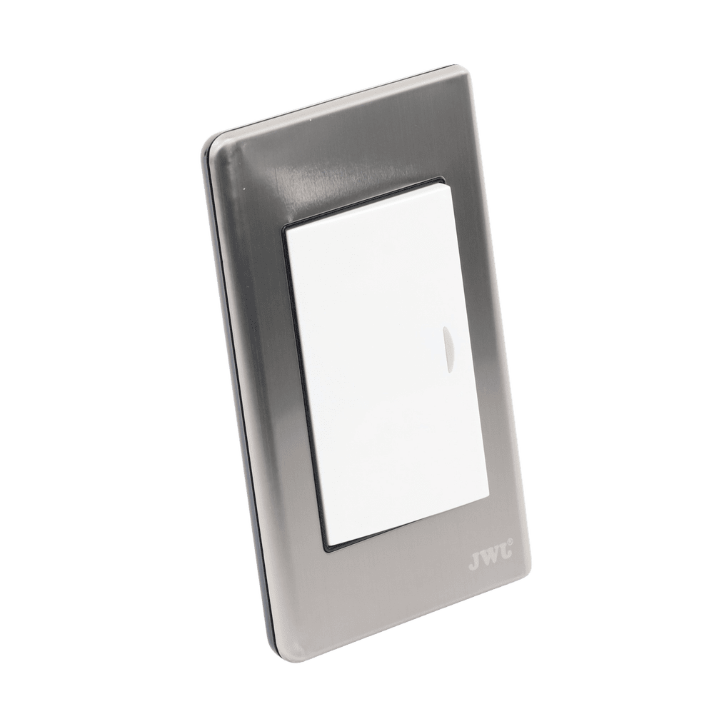 JTLE7501-AD-4-l Apagador Sencillo de 10 A 127 V CA ~ 60 Hz / Placa de Acero. JTL-E7501 5