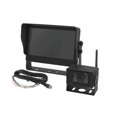 Sistema Profesional Inalámbrico de Cámara de Reversa y Monitor para Vehículos de Trabajo y Montacargas