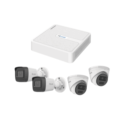 Kit IP 2 Megapixel / NVR de 8 Canales con 8 Puertos PoE / 2 Cámaras IP Bala para Exterior / 2 Cámaras IP Domo para Exterior