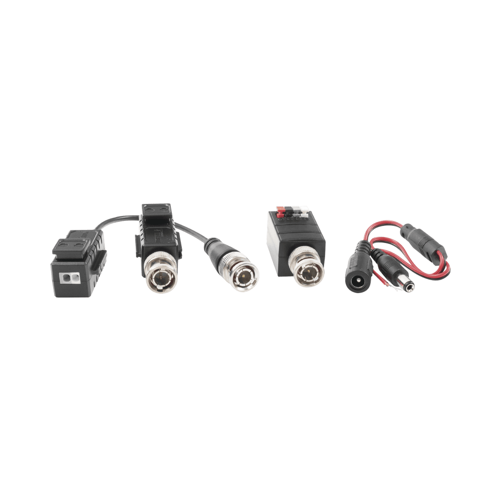KIT4501AP-FRENTE-l Kit de TRANSCEPTORES DE VIDEO DE LARGO ALCANCE / 320 Metros / Resolución 720P y 1080P / Cat 5e/6 / Compatible con cámaras HD-TVI/CVI/AHD/CVBS / Alimente solo el Receptor / Protección Interconstruida contra sobretensión. KIT4501AP 2