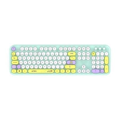 Kit Teclado y mouse Inalámbricos 2.4hz Creator Chic K-Colors MK485 Advanced Series Teclado Inalambrico Dongle 2.4Mhz, Rango 10m, 105 teclas