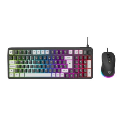 Kit Teclado y Mouse Squad Conquest KG515 Balam Rush Azender Series, Iluminacion RGB, Color Negro. AC-940443
