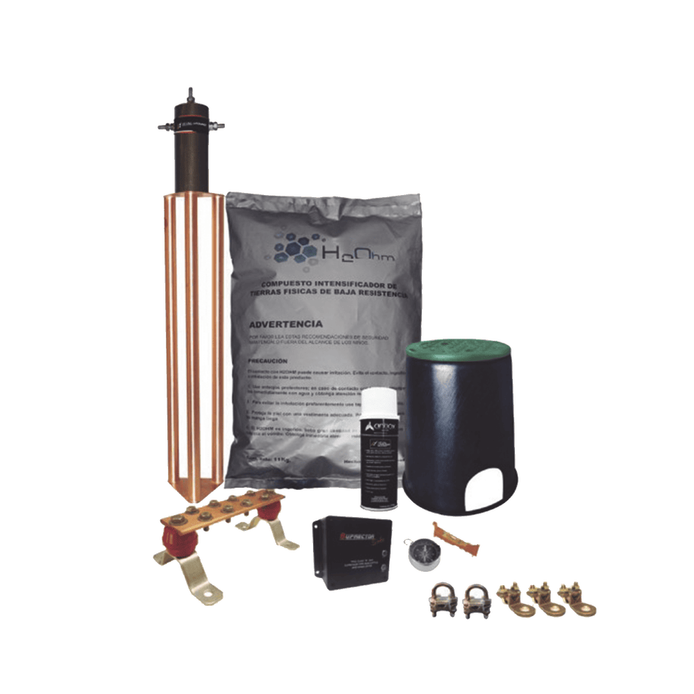 KITMASTERTGCONMV2-l Kit de Tierra Física con Electrodo Magnetoactivo de 45 AMP Y Supresor de Picos SOHO KITMASTERTG-CONMV2 1