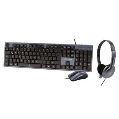Kit de Teclado, Mouse y Diadema con Micrófono Integrado Alámbrico | PERFECT CHOICE