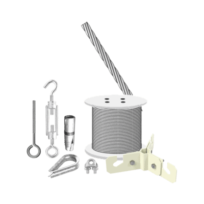 Kit de Sujeción de Mástil de 3 Metros a Piso de Concreto.