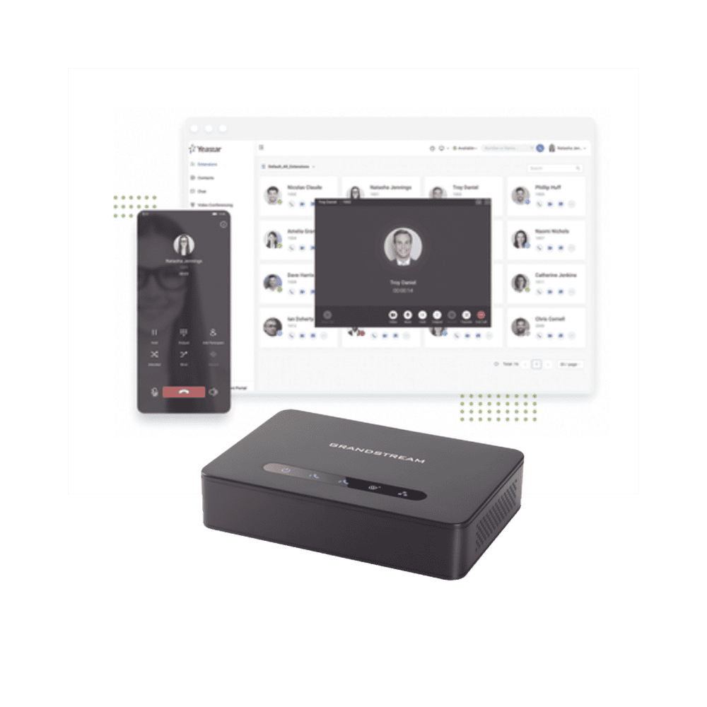 KITYEASTARCLOUD5-l Conmutador Cloud Yeastar, 5 extensiones anuales, Gateway FXO para troncal analoga KITYEASTARCLOUD5 1