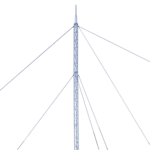 Kit de Torre Arriostrada de Techo de 18 m con Tramo STZ30 Galvanizado Electrolítico (No incluye retenida). KTZ30E018P-l