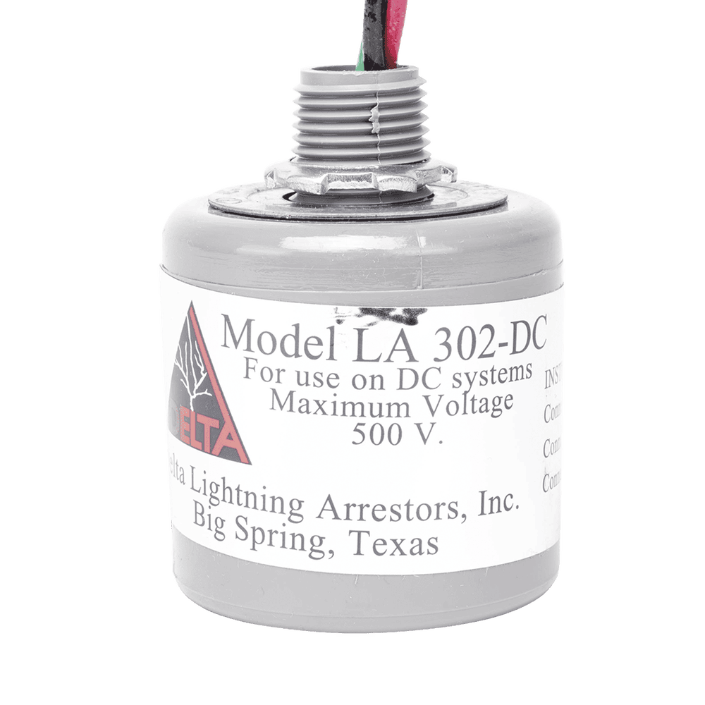 LA302DC-l Protector de Descargas Atmosféricas, Diseñado Para Sistemas Fotovoltaicos, Uso en Corriente Directa, 0-500 Vcc LA302DC 1