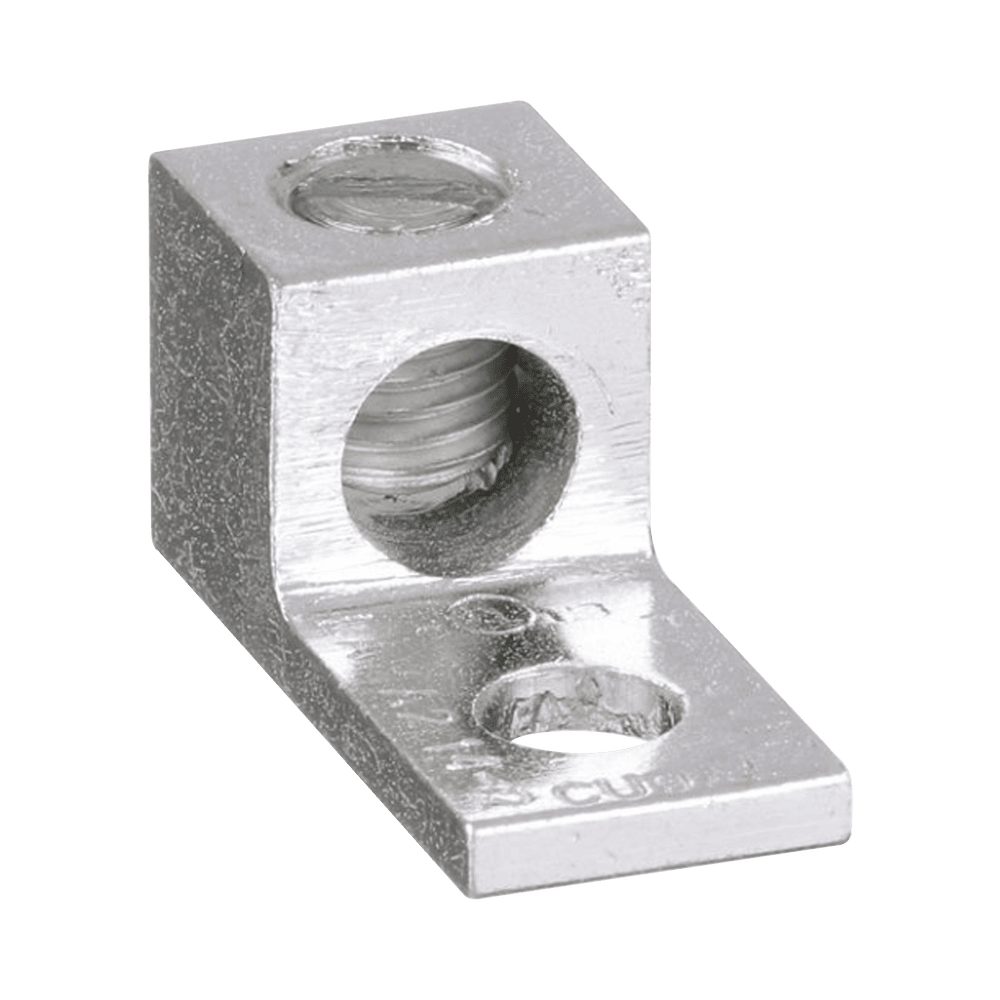 LAMA214C-l Conector Mecánico de Aluminio, de Un Orificio 1/4" y Un Barril, para Cable de 14 a 2 AWG. 1 Pieza LAMA2-14-C 1
