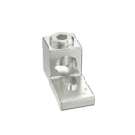 Terminal tipo Lengüeta Recta de Aluminio con Agujero 1/4", y Barril para Cable #14 - 2/0 AWG LAMA2_014L-l