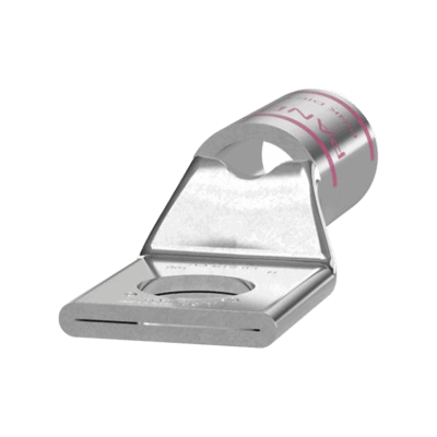 Zapata de compresión LCA1/0-38-X para cal. 1/0 Awg, Barreno para tornillo prisionero de 3/8, 1 Pz