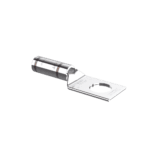 Zapatas de compresión LCA2-38-Q, para cal. 2 Awg, Barreno para tornillo prisionero de 3/8, 1 Pz LCA238Q-LAT-IZQ-l