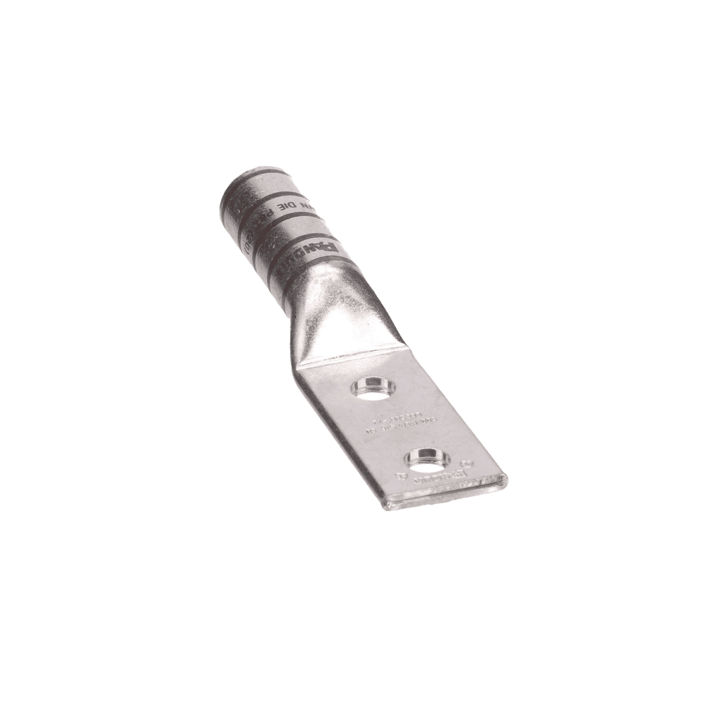 LCC500126-FRENTE-l Zapata de compresión LCC500-12-6 para cal. 500 Kcmil, Doble barreno para tornillo prisionero de 1/2, Espaciado de orificios 44.5mm, 1 Pz LCC500-12-6 2