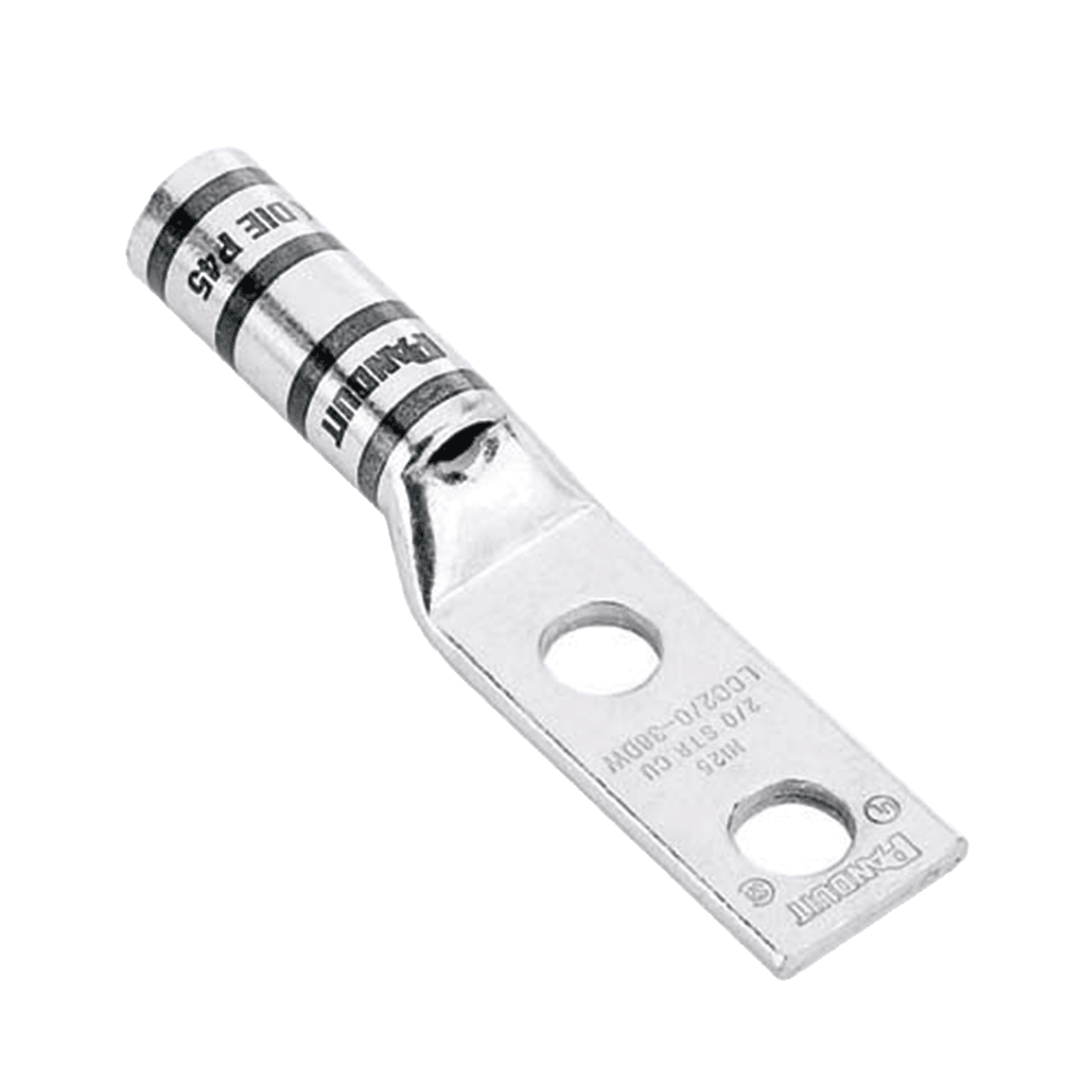 LCC612WL-l Zapata de compresión LCC6-12W-L para cal. 6 Awg, Doble barreno para tornillo prisionero de 1/2, Espaciado de orificio 44.5mm, 1 Pz LCC6-12W-L 1