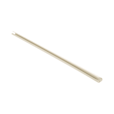 Canaleta LD3 de PVC rígido, con cinta adhesiva para instalación sin herramientas, 19.6 x 11.2 x 1828.8 mm, Color Blanco Mate
