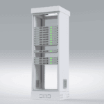 Gabinete para Piso, Capacidad, 31 Unidades de Rack, Doble puerta y Postes frontales e intermedios ajustables, Color Blanco, Se envía el Gabinete Armado. LFRE060531UW-AD-3-l