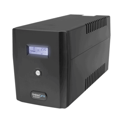 UPS 1500VA/900 W Pantalla LCD / Línea Interactiva 120Vca / 8 tomas 5-15R (6 Respaldadas) / Regulación de Voltaje / Protección RJ45