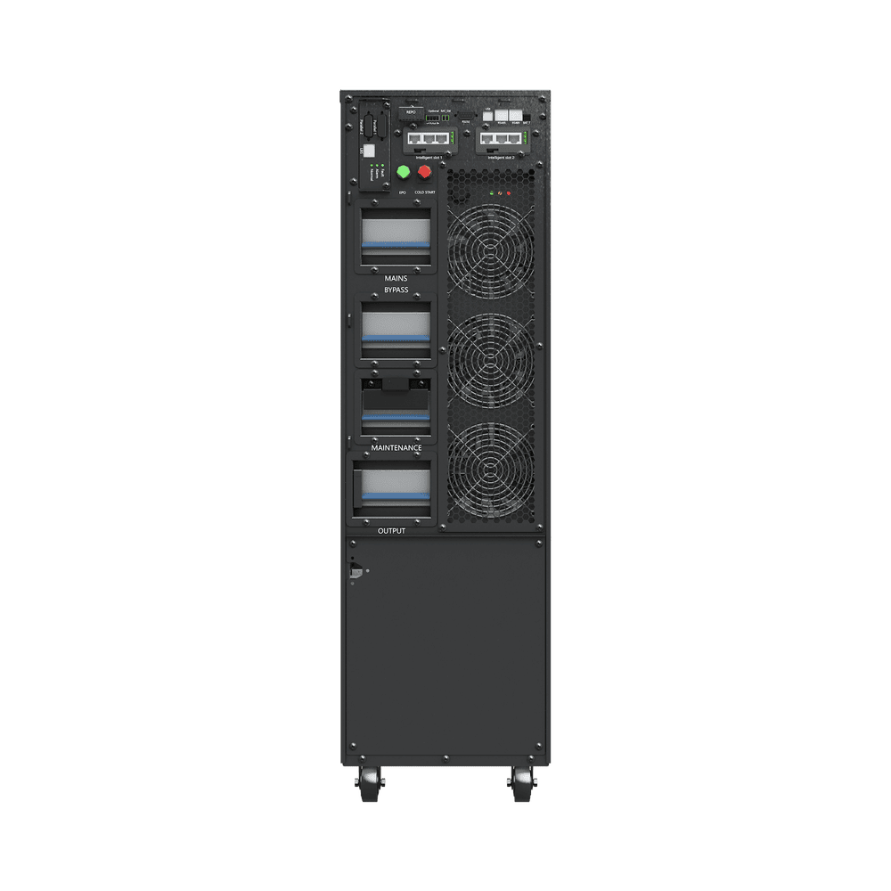 LP15KYDC-AD-1-l UPS de 15000 VA/10000 W, Online Doble Conversión, 3F 200 - 240 Vac de Entrada, 3F 200 - 240 Vac de Salida, Terminal Hardwired, Onda Senoidal Pura, Torre o Rack de 6 UR, Con 3 Tomas NEMA L6-30R LP15KYDC 2