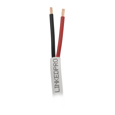 Bobina de Cable 305 Metros (1000 Pies): 2 x 16 AWG, Color Blanco, CMR, Para Sistemas de Seguridad y Alarmas