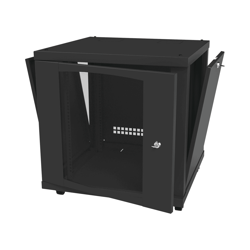 LP606012U-AD-1-l Gabinete Profesional para Telecomunicaciones de 12UR, 638 mm Profundidad. LP-6060-12U 2