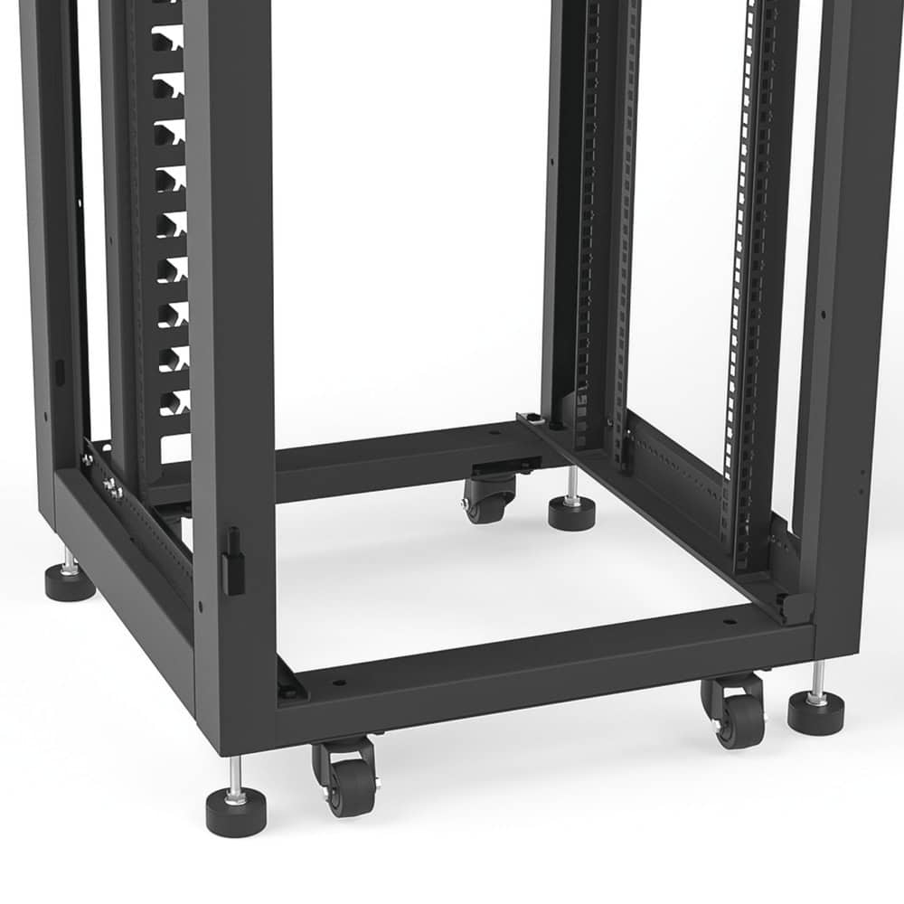 LP606042UR2-AD-12-l Gabinete para Telecomunicaciones Rack Estándar de 19", 42UR, 600 mm Ancho x 600 mm Profundidad. Fabricado en Acero, Se envía el Gabinete Armado. LP-6060-42U-R2 13