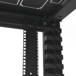 Gabinete para Telecomunicaciones Rack Estándar de 19", 42UR, 600 mm Ancho x 600 mm Profundidad. Fabricado en Acero, Se envía el Gabinete Armado. LP606042UR2-AD-13-l