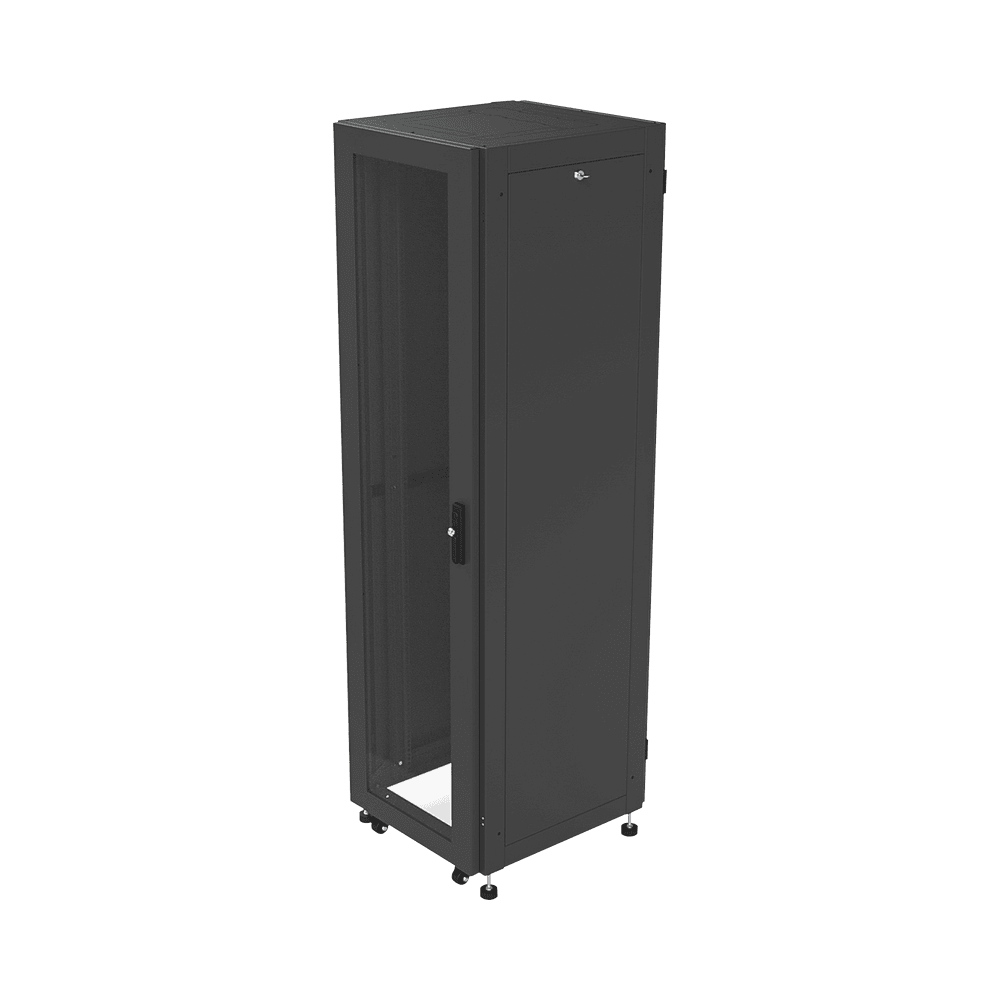 LP606042UR2-l Gabinete para Telecomunicaciones Rack Estándar de 19", 42UR, 600 mm Ancho x 600 mm Profundidad. Fabricado en Acero, Se envía el Gabinete Armado. LP-6060-42U-R2 1