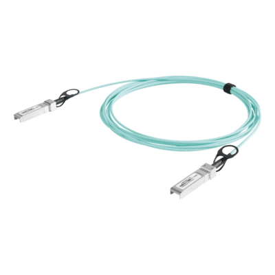 Cable AOC SFP+ de 1&10 Gbps a 1&10 Gbps / Cable de fibra óptica Activo / Longitud: 20 metros