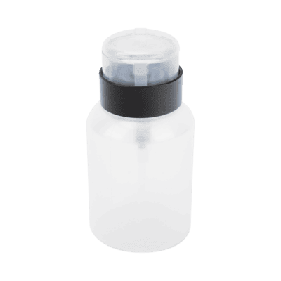 Botella Dispensadora de Alcohol, Capacidad 200 ml, Sistema de Bloqueo-Antiderrames, Ideal para Limpieza y Preparación de Fibra Óptica
