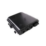 Cierre de Empalme para 24 fusiones de fibra óptica, Interior/Exterior, 3 Entradas para Cable Ø 6-12mm, con 8 acopladores SC/APC y splitter 1x8 SC/APC Incluido, IP65 LPFAT083-l