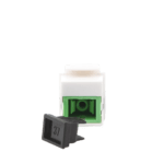 Acoplador Keystone de Fibra Óptica Monomodo SC/APC Simplex a SC/APC LPFOAD6150-AD-3-l