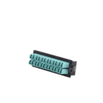 Placa Acopladora para Distribuidor de Fibra Óptica LP-ODF-8024, Incluye 12 Acopladores LC Duplex para Fibra Multimodo LPFOLCD12MM-AD-1-l