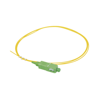 Pigtail de Fibra Óptica Monomodo SC/APC, simplex de 1 metro
