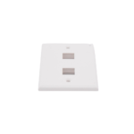 Placa de Pared de 2 Puertos, Keystone, Color Blanco LPFP17-AD-2-l