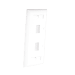 Placa de Pared de 2 Puertos, Keystone, con Espacio para Etiqueta, Color Blanco LPFP22-AD-4-l