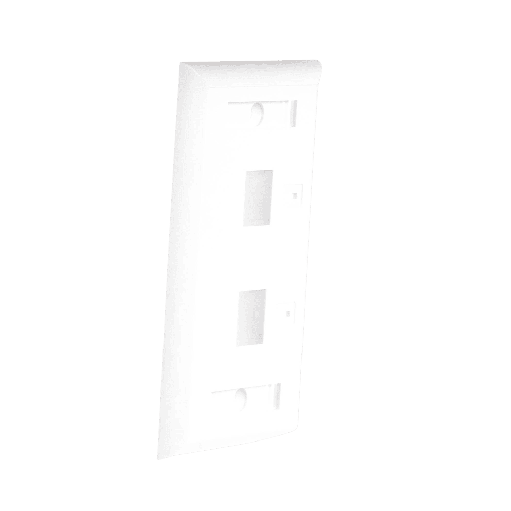 LPFP22-AD-4-l Placa de Pared de 2 Puertos, Keystone, con Espacio para Etiqueta, Color Blanco LP-FP-22 5