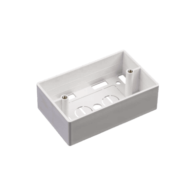 Caja de Pared Universal, Color blanco, Para montaje con Placas de Pared